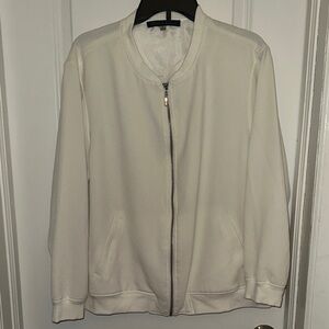 Rose & Olive White Lightweight Lined Jacket